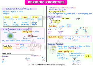 Periodic Properties  - UA 