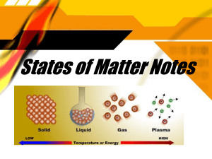 states of matter notes gr 10