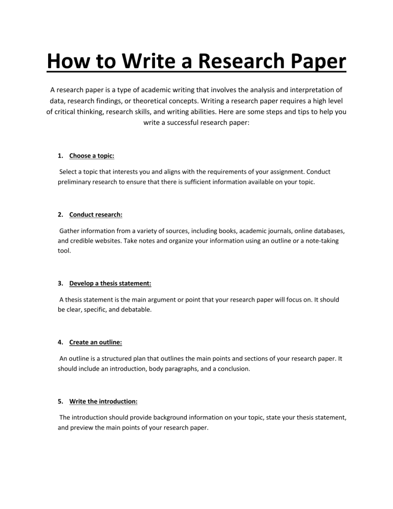how to write a successful research paper udemy download