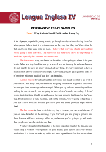 Persuasive Speech Essay Example