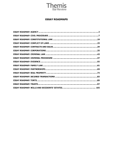 Essay Roadmaps Bar Exam