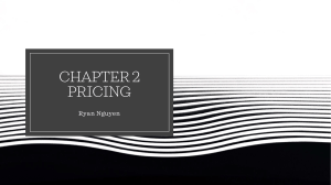 Chapter 2 Pricing