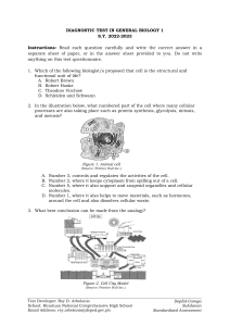 GB1 Diagnostic Test 2022