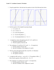 Coordinate Geometry Questions (2)