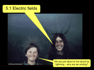 5.1 Electric fields