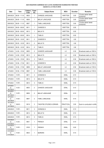 a-level schedule