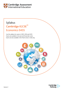 IGCSE Economics-syllabus