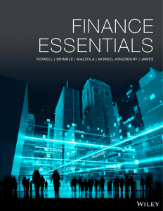 Copy of Finance Essentials 1st Edition David Kidwell