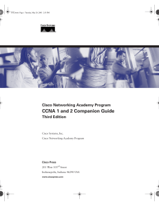 [Cisco Networking Academy Program series] Cisco Systems, Inc.  Cisco Networking Academy Program - Cisco Networking Academy Program   CCNA 1 and 2 companion guide (2003, Cisco Press)