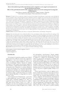 Efecto del modelo de periodizacion del microciclo 