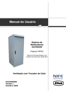Manual do Usuário - SR Flatpack MPSU OUTDOOR-  E633000000  Port