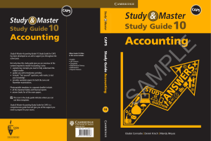 Study & Master Accounting Study Guide Grade 10 sample