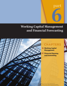 Working Capital Management & Financial Forecasting