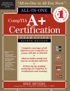 CompTIA A+ Certification All-in-One Exam Guide, 8th Ed.(Exams 220-801 & 220-802)