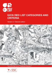 version3.1 red list categories