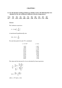 Solution manual to chemical reactor analysis