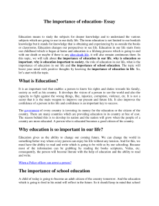 The-importance-of-education-essay