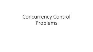 Concurrency Control Problems