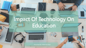 Impact Of Technology To Education