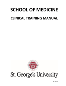 Clinical Training Manual - Medical School Guide