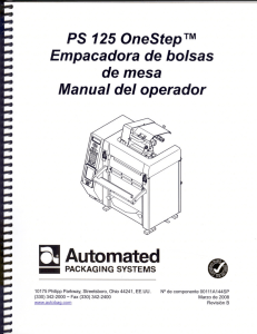 AUTOBAG 13 - Manual del Operador PS125 OneStep