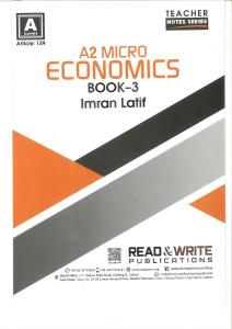 A2 Micro Economics notes