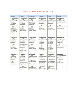 Study plan