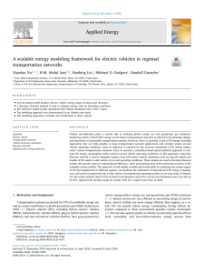 Scalable Energy Modeling for Electric Vehicles in Transportation Networks