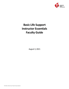 BLS Instructor Essentials Faculty Guide ucm 506913