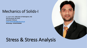 2. Stress and Stress Analysis