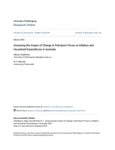 VALADKHANI Assessing the Impact of Change in Petroleum Prices on Inflation and
