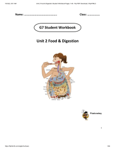 Unit 2 Food & Digestion Student Workbook Pages 1-46 - Flip PDF Download   FlipHTML5