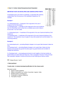 IGCSE Global Perspectives (0457) - Written exam notes
