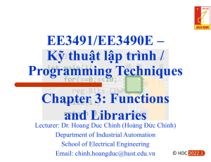 Chapter3 Functions and Libraries