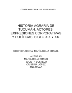 Historia agraria. Tucumán, Argentina