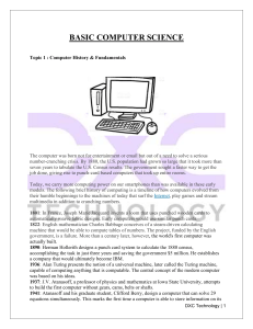 Basic Computer Science (1)