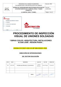 2. PROCEDIMIENTO DE INSPECCION VISUAL DE UNIONES SOLDADAS