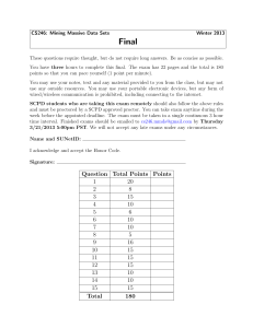 Exam2-(pagerank)-final 2013 pagrank & mapreduce