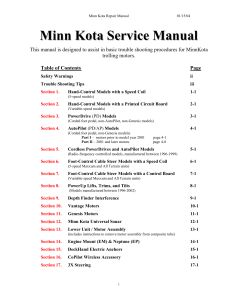 Minn Kota Trolling Motor - Service & Repair Manuals [PDF, ENG, 8.19 MB] compressed