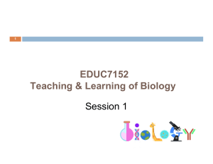 Bio elective Session 1 PPT