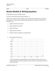 Review Writing Equations