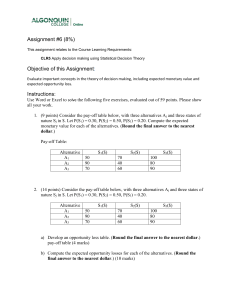 Assignment 6 Quantitative Methods