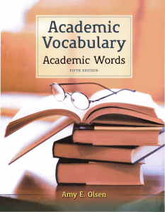 Academic Vocabulary Academic Words 5th Edition