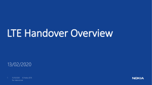 LTE Handover Overview