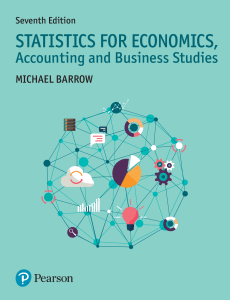 Statistics for economics, accounting and business studies