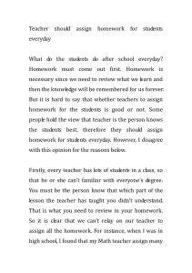 Teacher-should-assign-homework-for-students-everyday