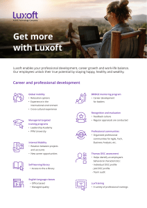 What Luxoft offers to you Romania