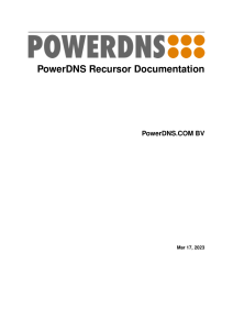 PowerDNS-Recursor-17March2023