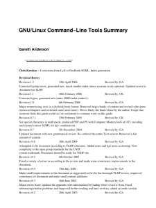 GNU-Linux-Tools-Summary