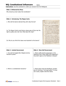 Constitutional Influencers WQ Companion Worksheet Fillable
